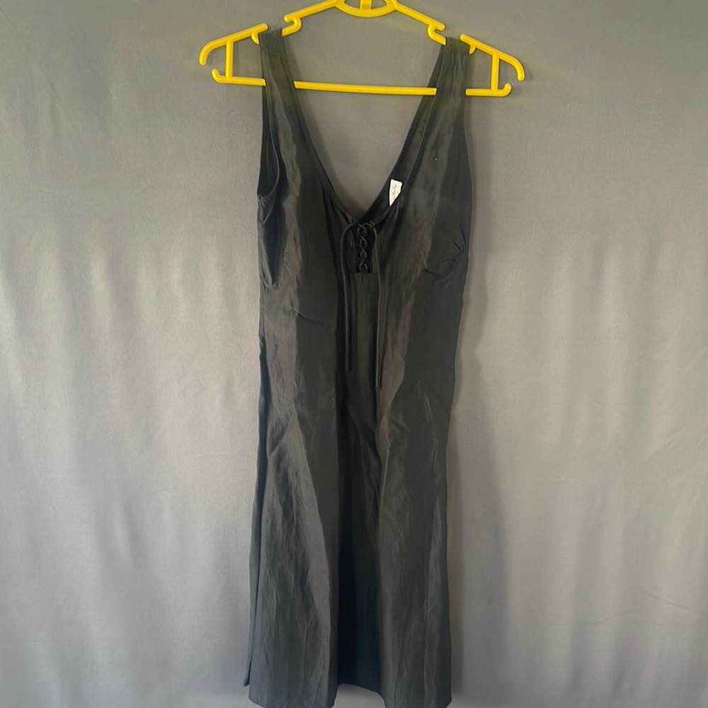 Black silk and cottn dress